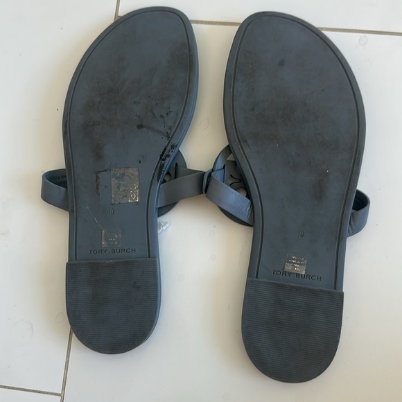 Tory Burch Miller Soft Women's Leather Memory Foam Slide Thong Sandals 10 - Picture 6 of 8